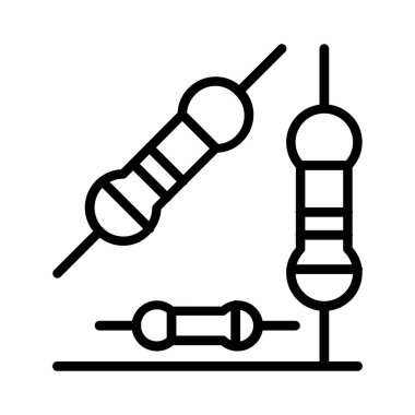 Resistor Vector Icon Design