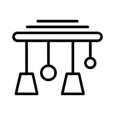 Chandelier Vector Icon Design