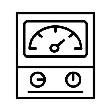 Ammeter Vector Icon Design