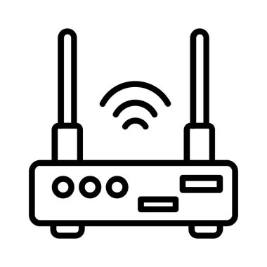 Wifi Router Vector Icon Design