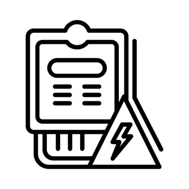 Electric Meter Vector Icon Design