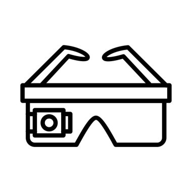 Smart Glasses Vector Icon Design