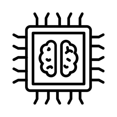 Artificial Intelligence Vector Icon Design