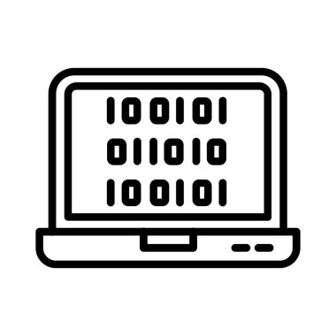 Binary Code Vector Icon Design