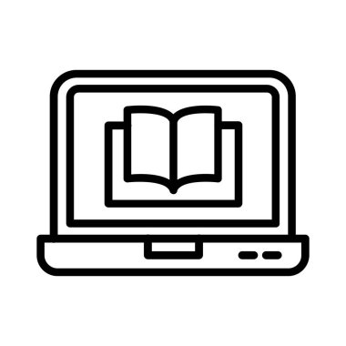 Digital Book Vector Icon Design