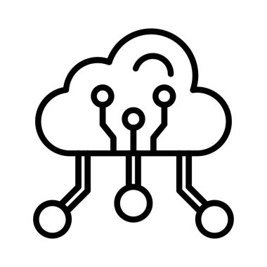 bulut vektör simgesi tasarımı