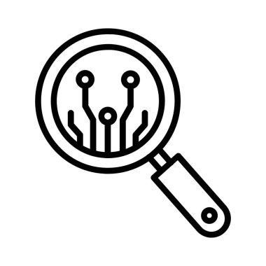 Magnifying Glass Vector Icon Design