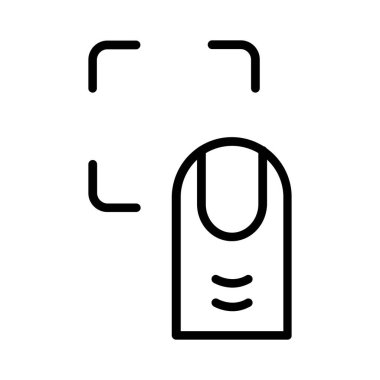 Touch Id Vector Icon Design
