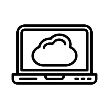 bulut vektör simgesi tasarımı