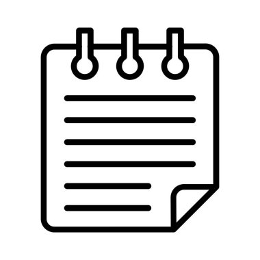 Notepad Vector Icon Design