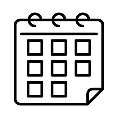 Takvim vektör simgesi tasarım