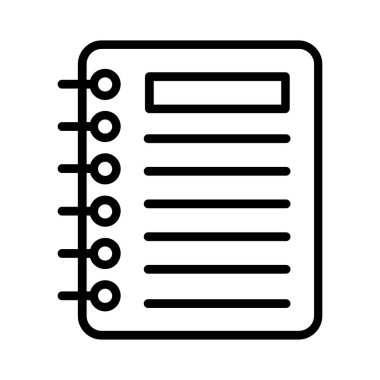 Notebook Vector Icon Design