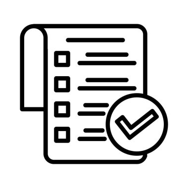 Checklist Vector Icon Design
