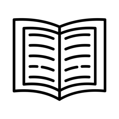 Kitap Vektörü Simgesi Tasarımı