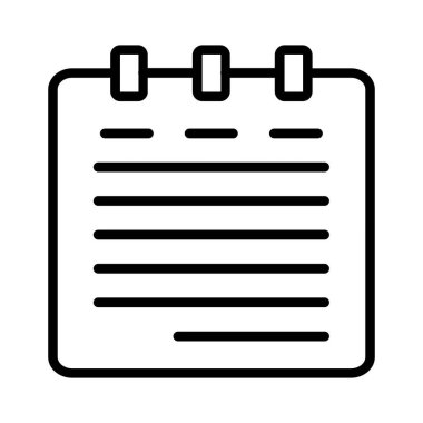 Notepad Vector Icon Design