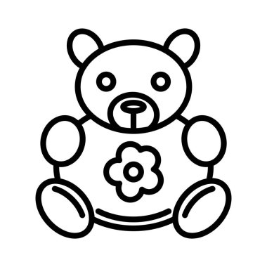 Teddy Bear Vector Icon Design
