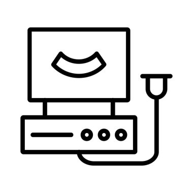 Ultrasound Machine  Vector Icon Design