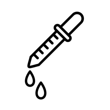 Medicine Dropper Vector Icon Design