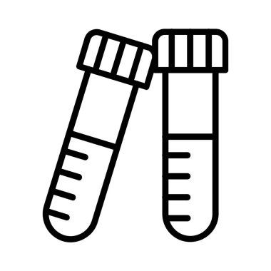 Test Tubes Vector Icon Design