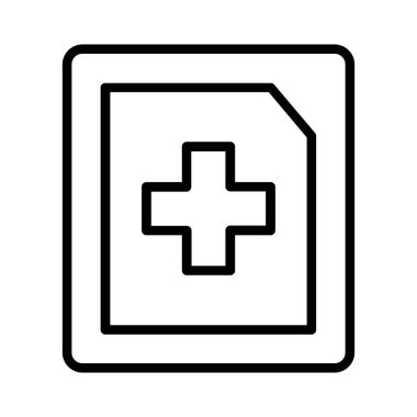 Medical Book Vector Icon Design