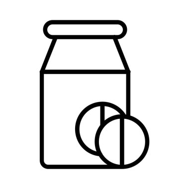 Pill Jar  Vector Icon Design