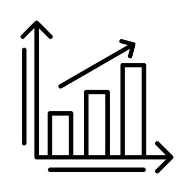 Bar Chart Vector Icon Design