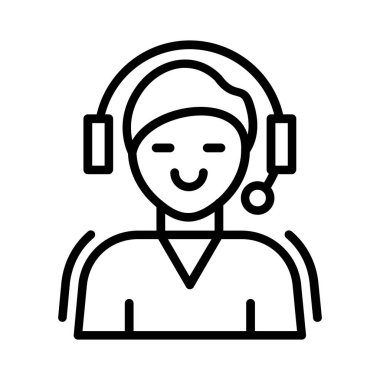 Customer Service Vector Icon Design