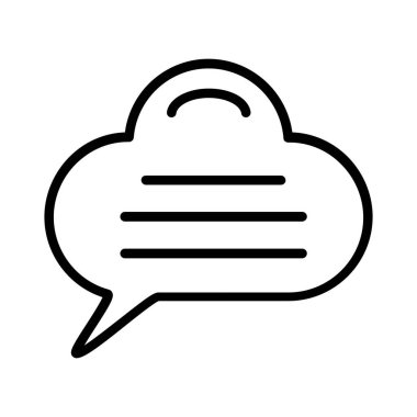 Konuşma kabarcığı vektör tasarımı