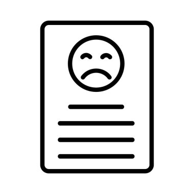 Bad Review Vector Icon Design