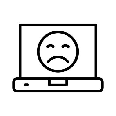 Sad Face Vector Icon Design