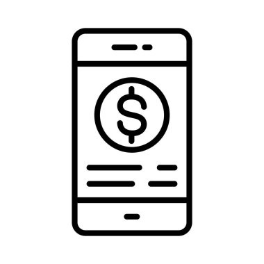 On Line Transaction Vector Icon Design