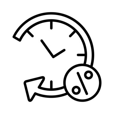 Long term debit Vector Icon Design