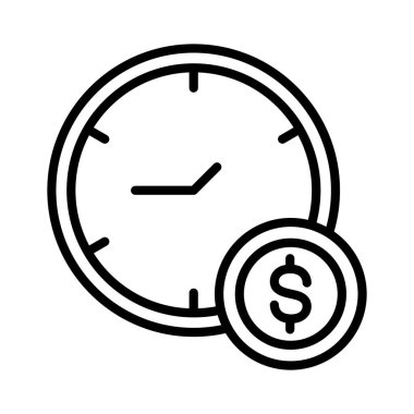 Long term debit Vector Icon Design