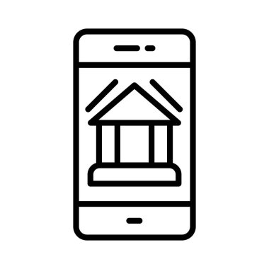 On Line Banking Vector Icon Design