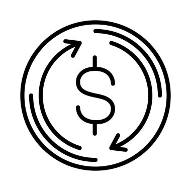 Exchange Rate Vector Icon Design