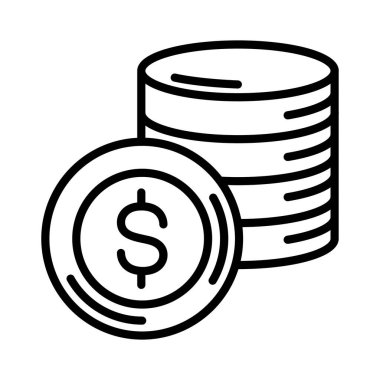 Coins Vector Icon Design