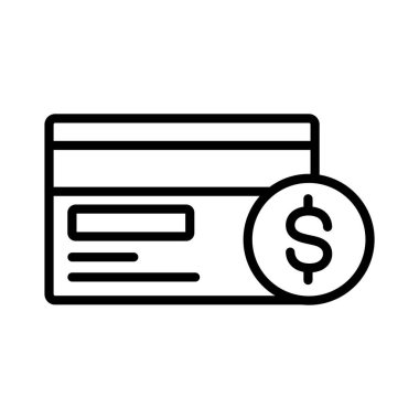 Kredi kartı vektör simgesi tasarımı