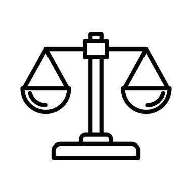 Balance Scale Vector Icon Design