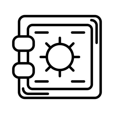 kasa vektör simgesi tasarım