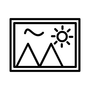 Summer Vacation Photography Vector Icon Design