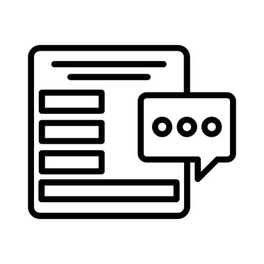 Comment Vector Icon Design