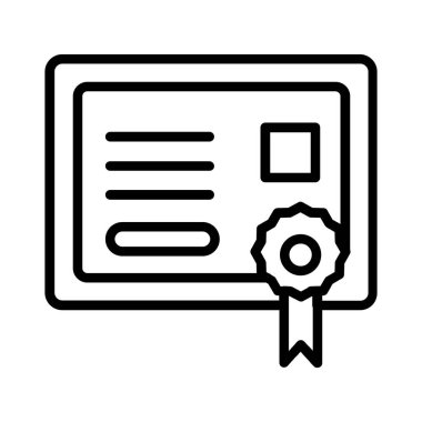 Certificate Vector Icon Design