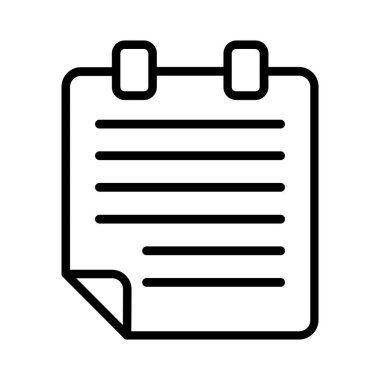 Notepad Vector Icon Design