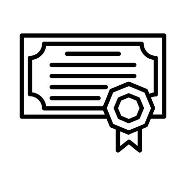 Certificate Vector Icon Design