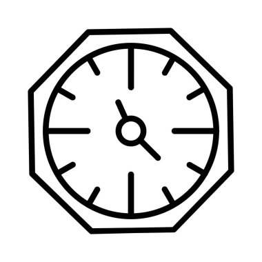 Wall Clock Vector Icon Design