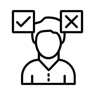 Decision Making Vector Icon Design