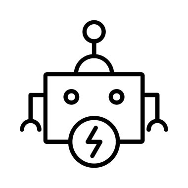 Robot vektör simgesi tasarımı