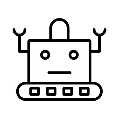 Robot vektör simgesi tasarımı