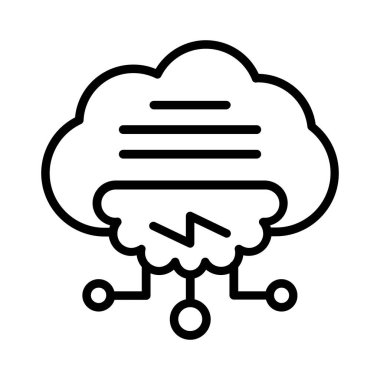 Computing Cloud Vector Icon Design