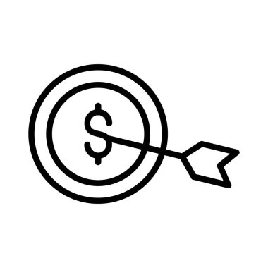 Hedef vektör simgesi tasarım